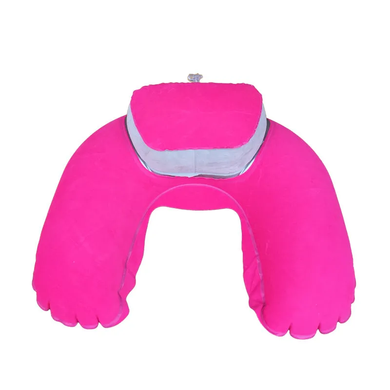 Inflatable Two-in-one Pillow Travel Three Pieces U-shape Pillow Inflatable Pillow Travel Pillow