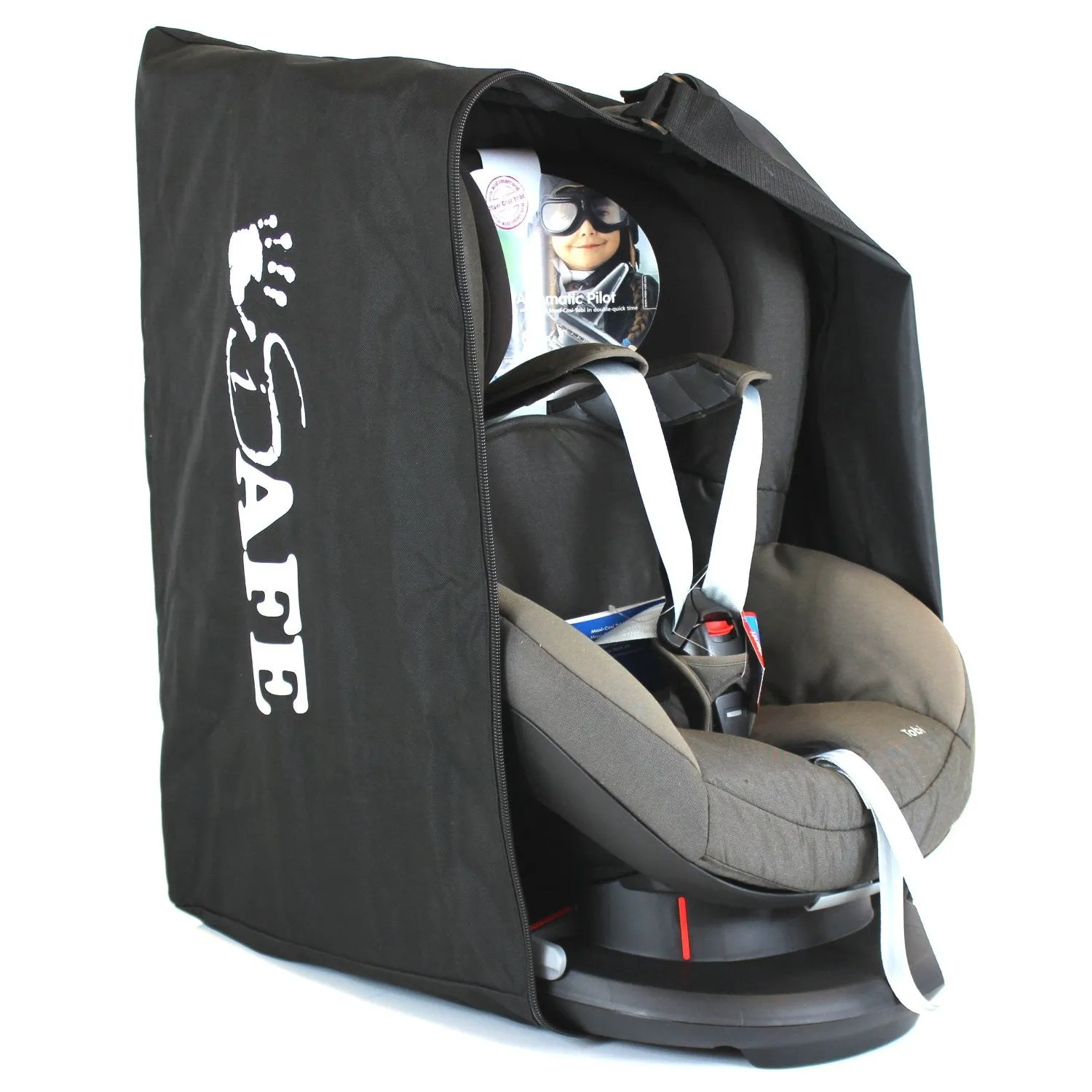 iSafe Carseat Travel / Storage Bag For Maxi-Cosi Familyfix Pearl Car Seat & Base (Earth Brown)