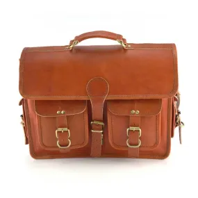 Jack Vintage Style Leather Laptop Briefcase