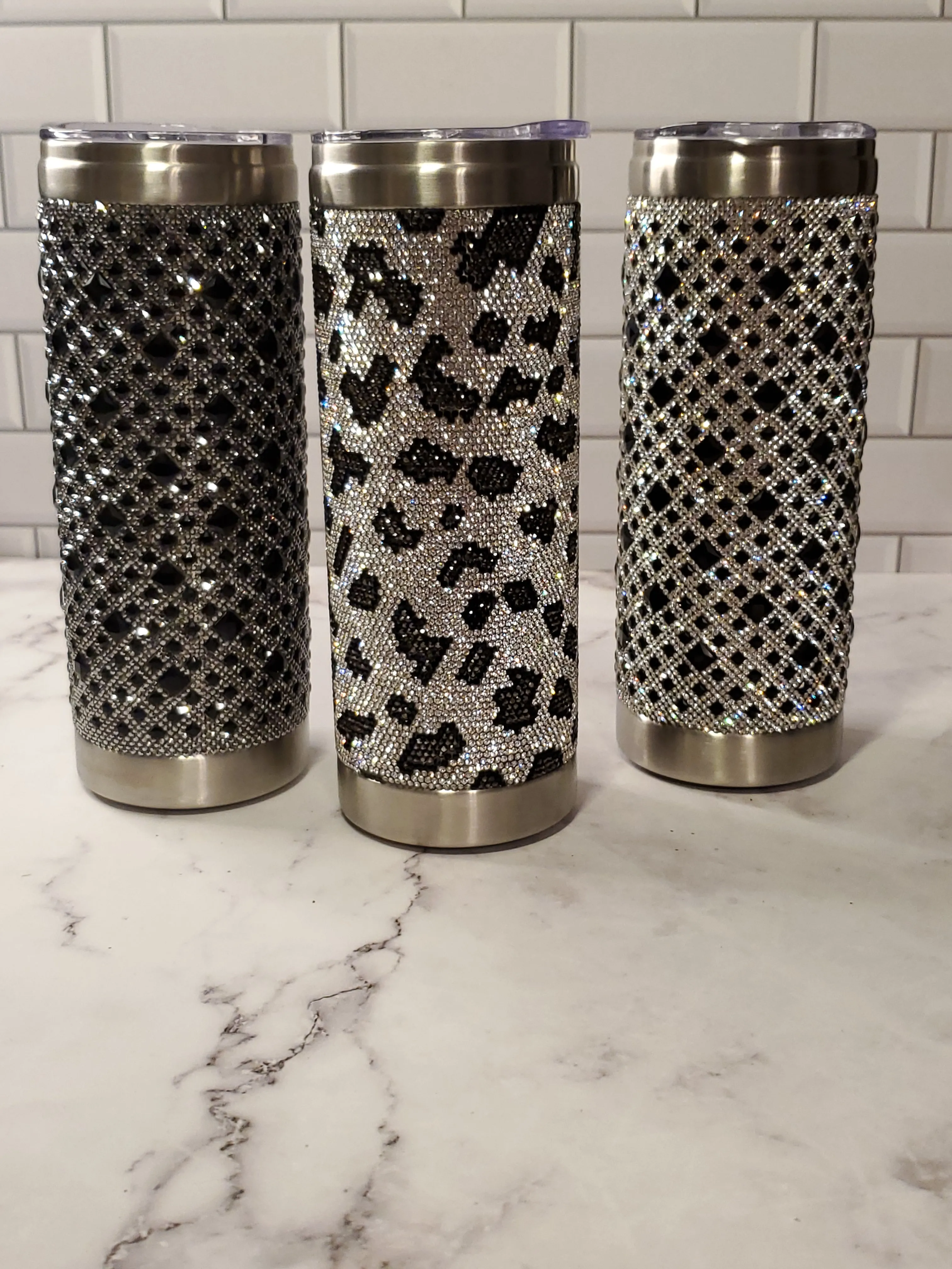 Jacqueline Kent Tumbler | Aristocrat Black   Silver| Bling Tumbler