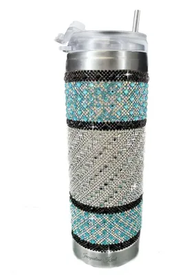 Lady Kent Turquoise Crystal Tumbler | Bling Tumbler