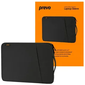 Laptop Sleeve, Water Resistant, Black - For Laptops up to 15.6"