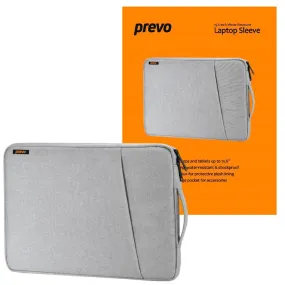 Laptop Sleeve, Water Resistant, Grey - For Laptops up to 15.6"