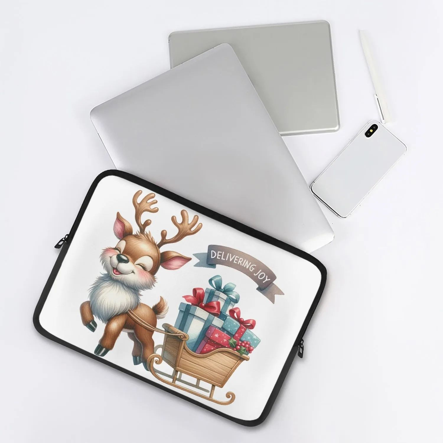 Laptop Sleeve - without handles - Christmas, Reindeer