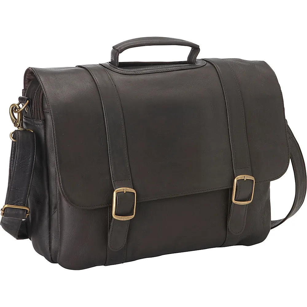 Le Donne Leather Classic Laptop Brief