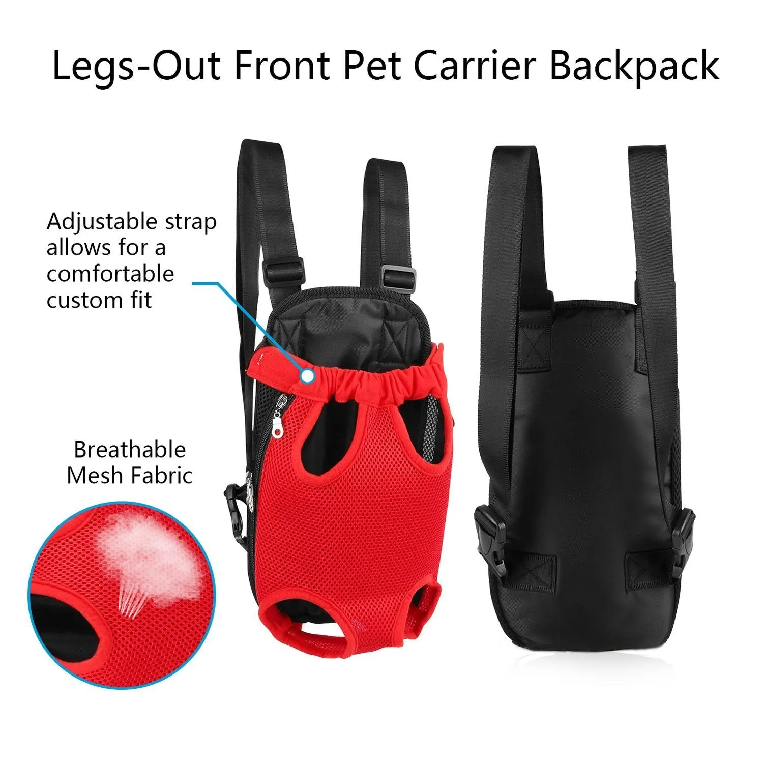 Leg-Out Pet Backpack Carrier Travel Bag