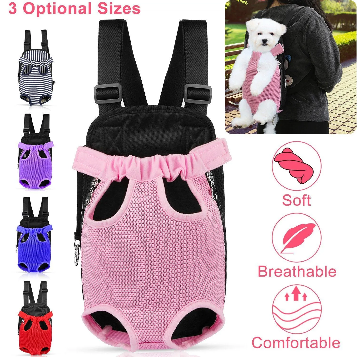 Leg-Out Pet Backpack Carrier Travel Bag