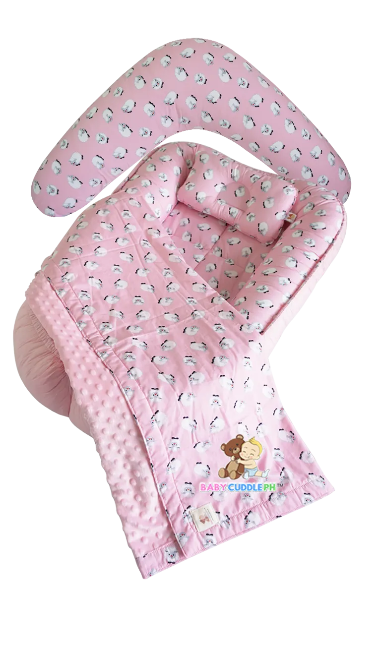 Little Sheep in Pink - Babycuddleph Mom and Baby Set -