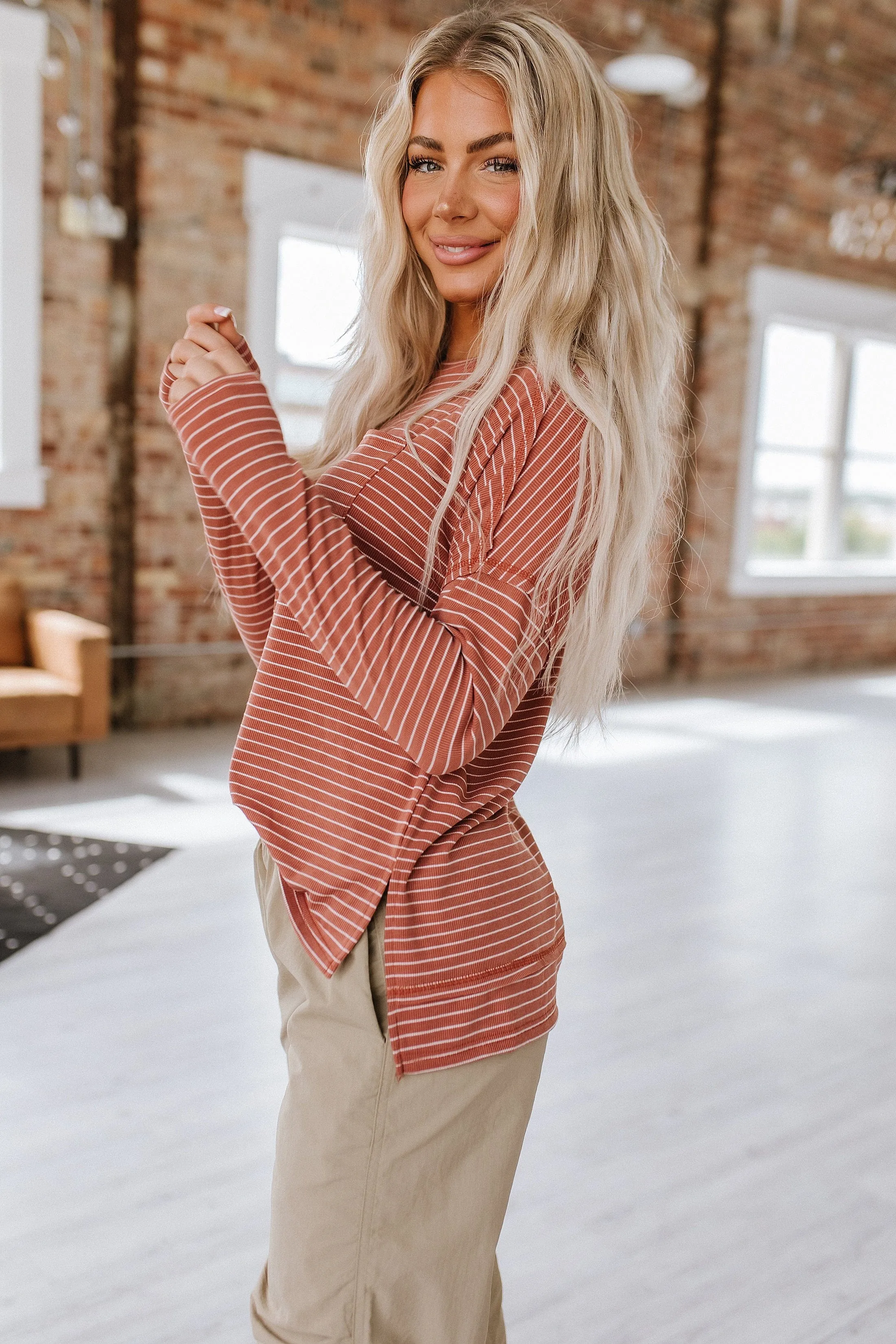 Liza Striped Long Sleeve Top | S-XL | PRE ORDER