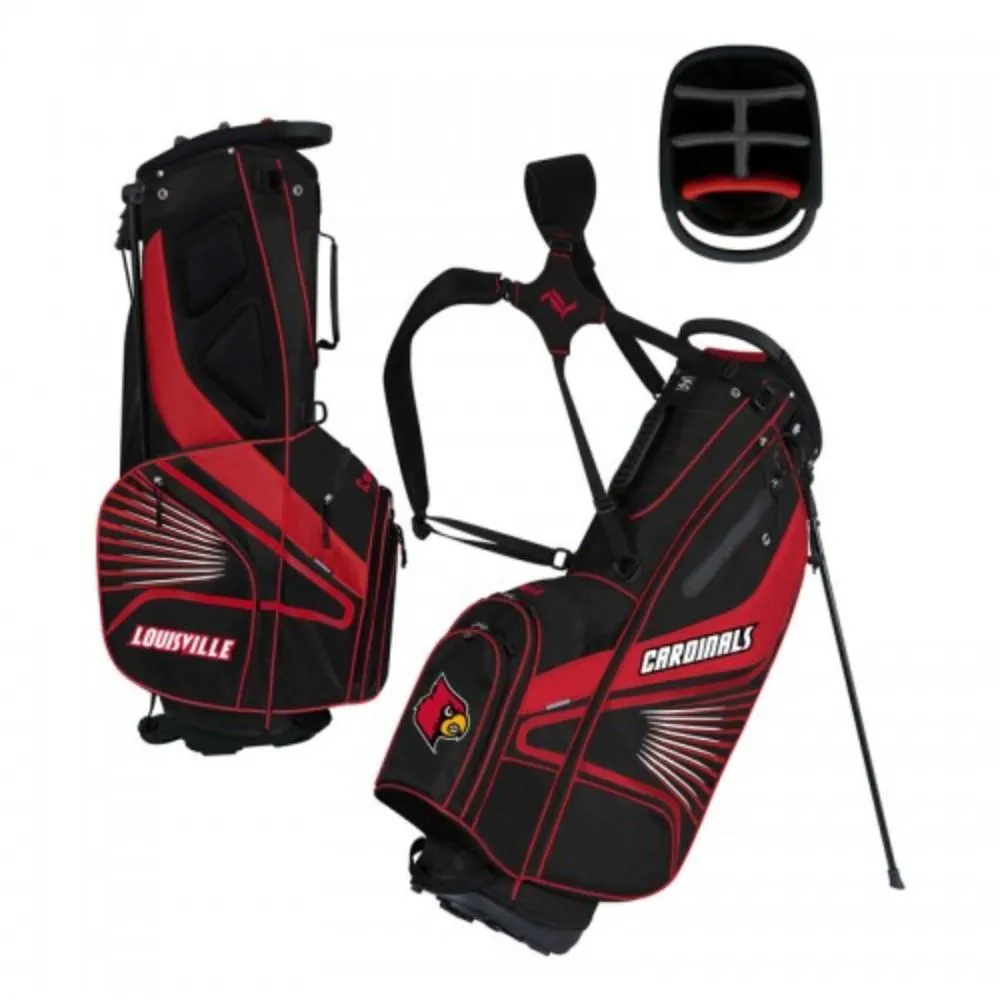 Louisville Cardinals WinCraft "Grid Iron III" 6-Way Stand Golf Bag