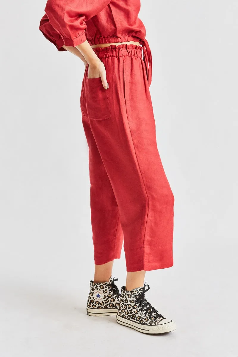 Luna Pant - Lava Red