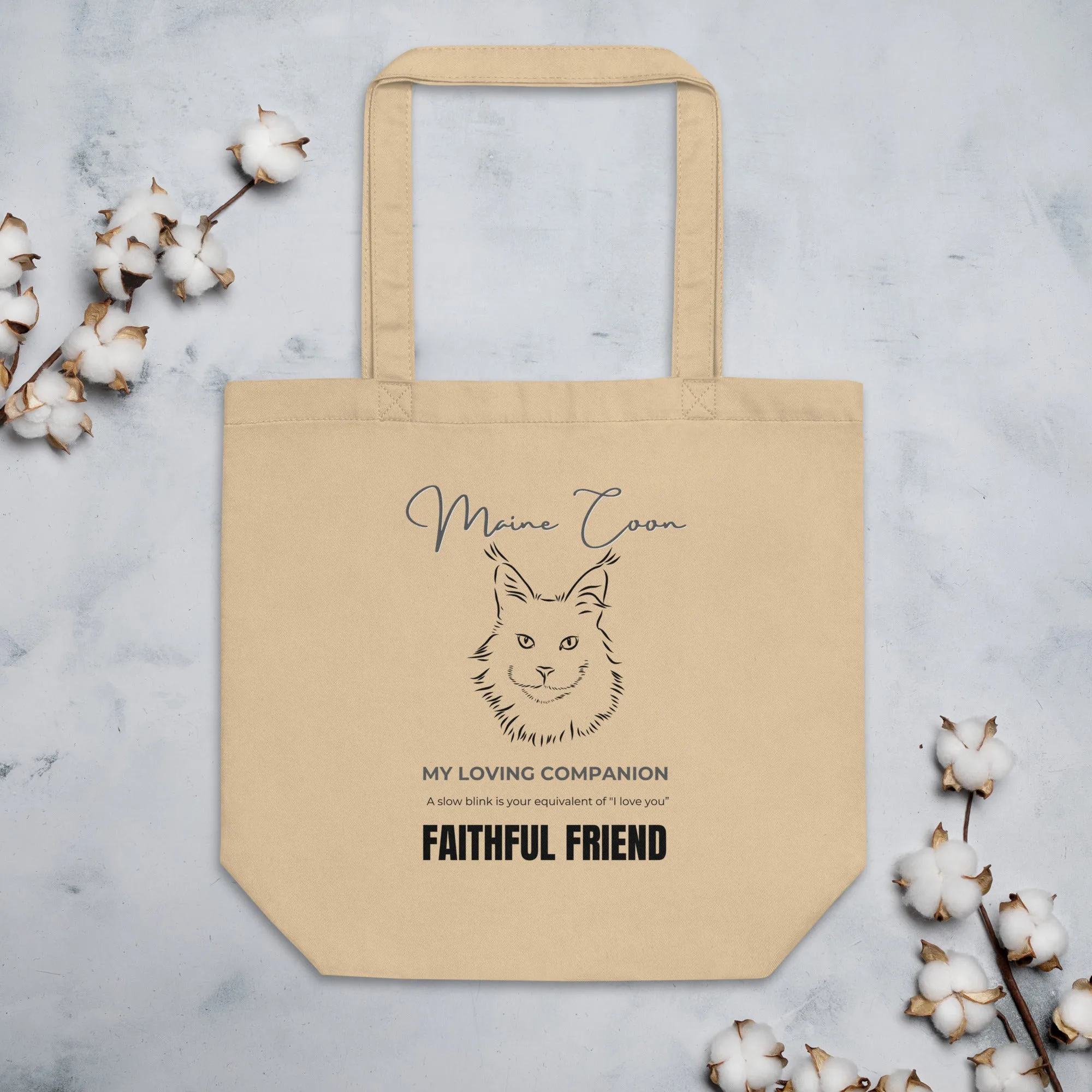 Maine Coon print, eco Tote Bag