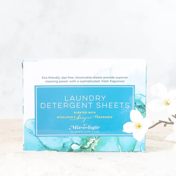 Mixologie Eco-Friendly Dye Free Laundry Detergent & Dryer Sheets Gift Bag