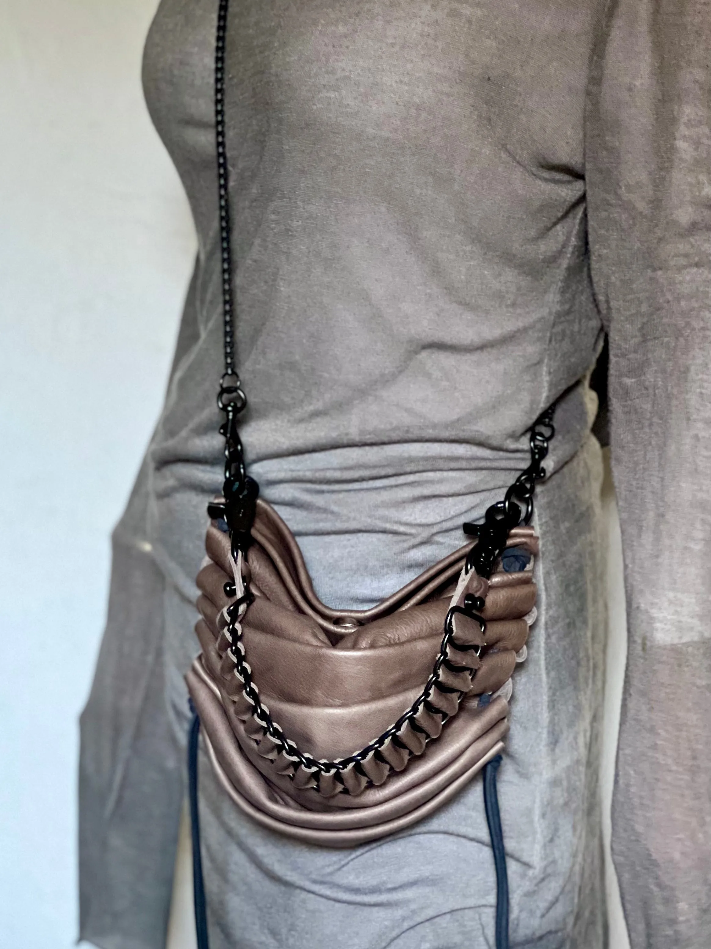 Mocha Mini Money Bag