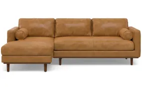 Morrison Left Sectional in Genuine Leather