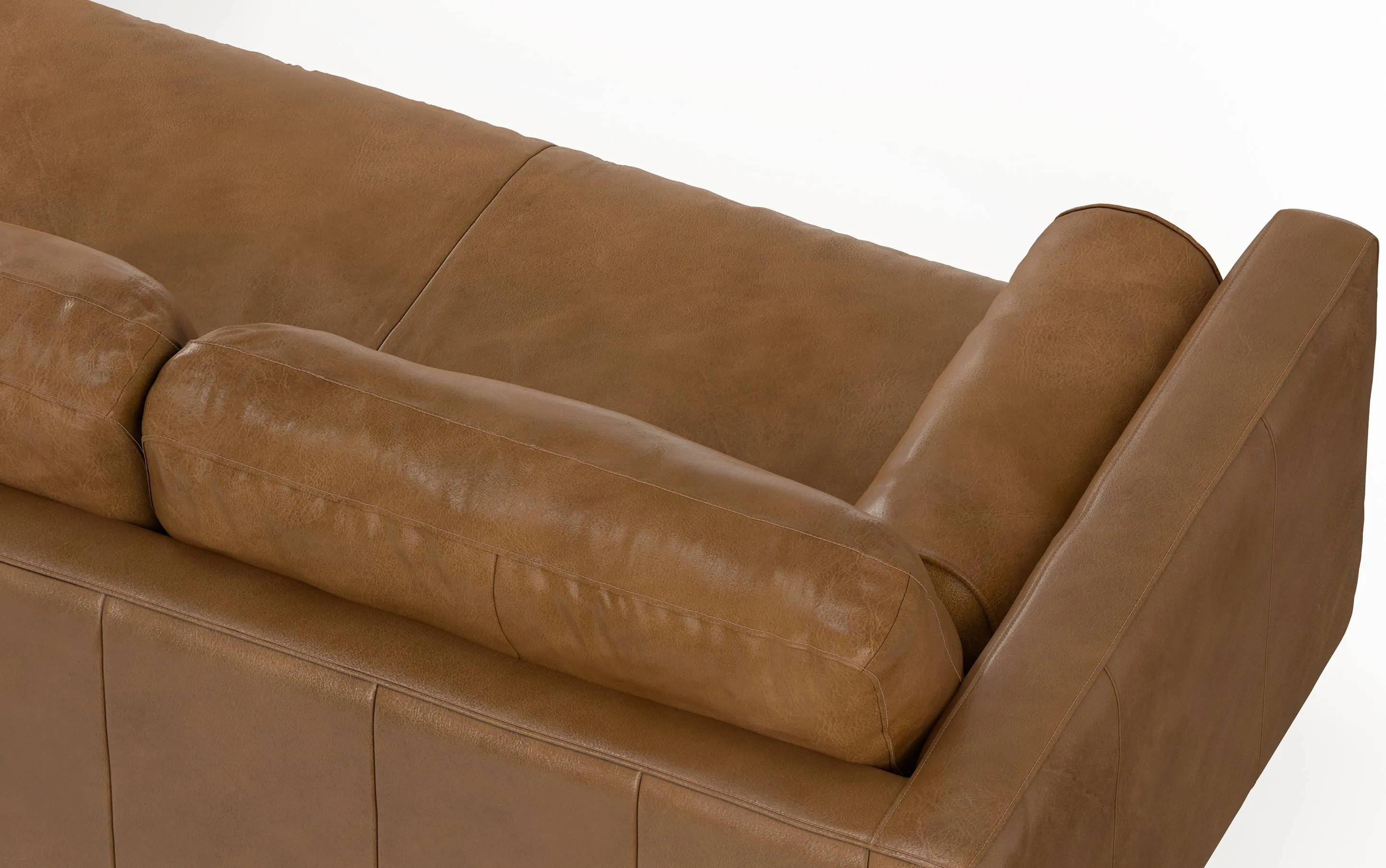 Morrison Sectional in Genuine Leather