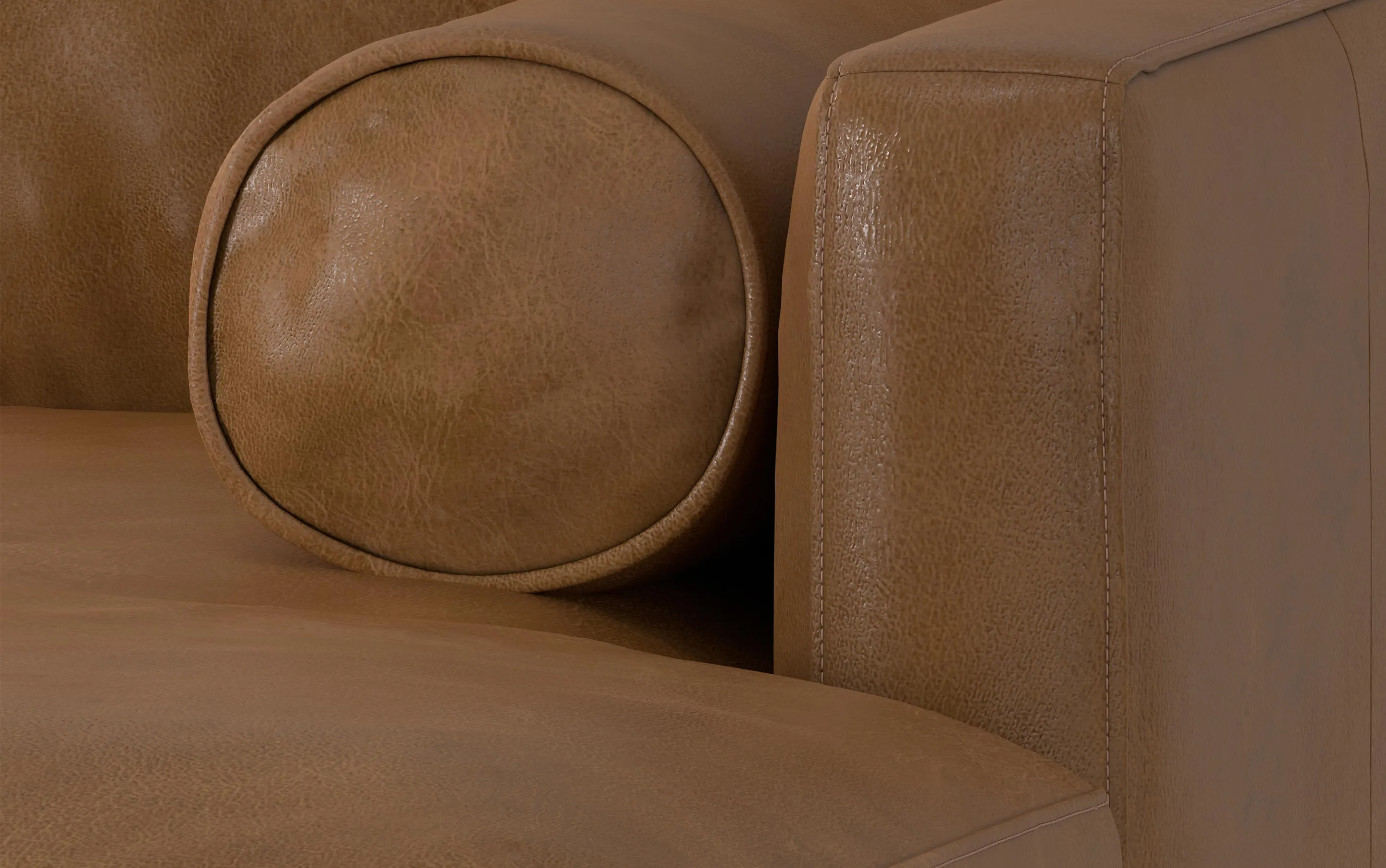 Morrison Sectional in Genuine Leather