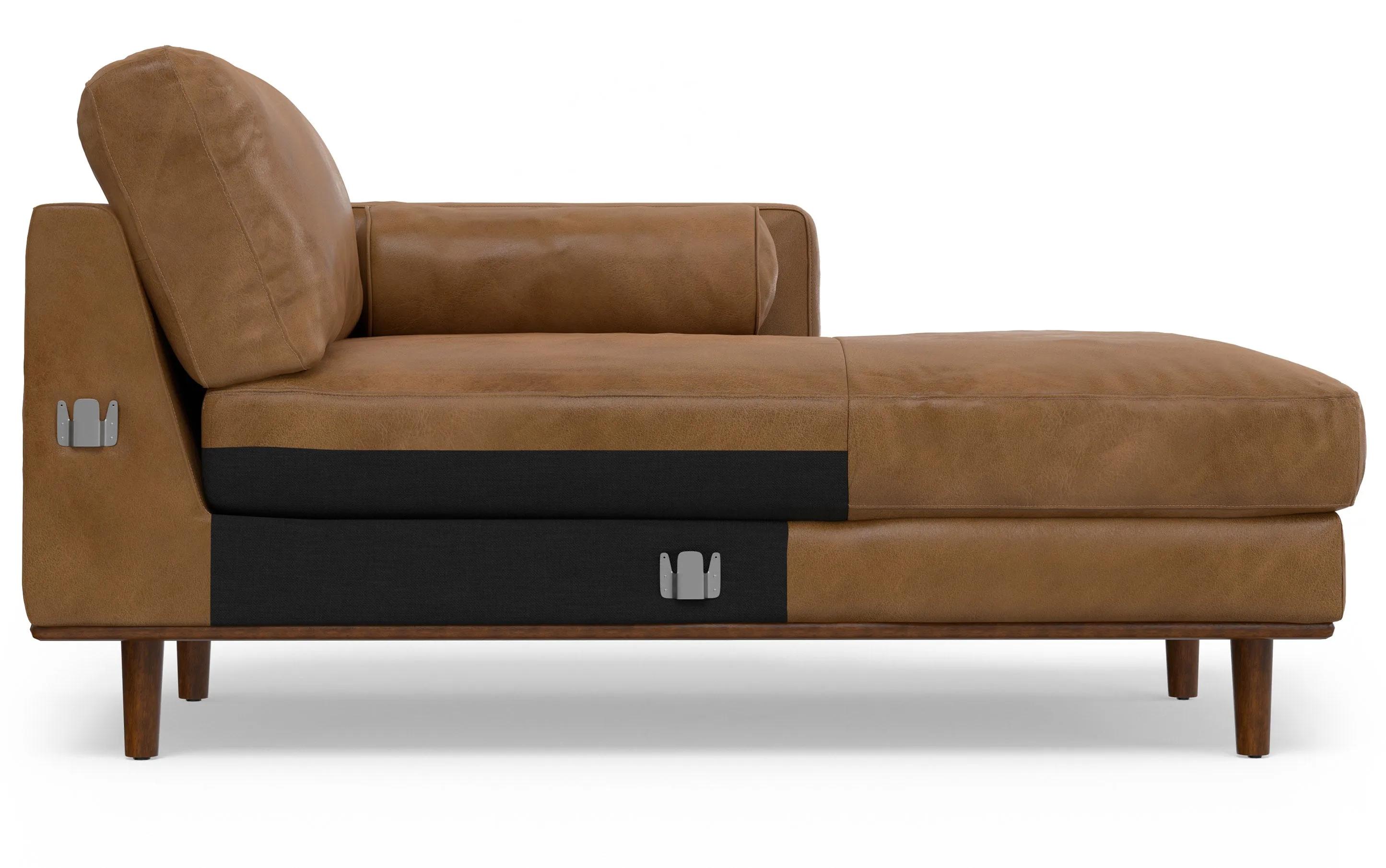 Morrison Sectional in Genuine Leather