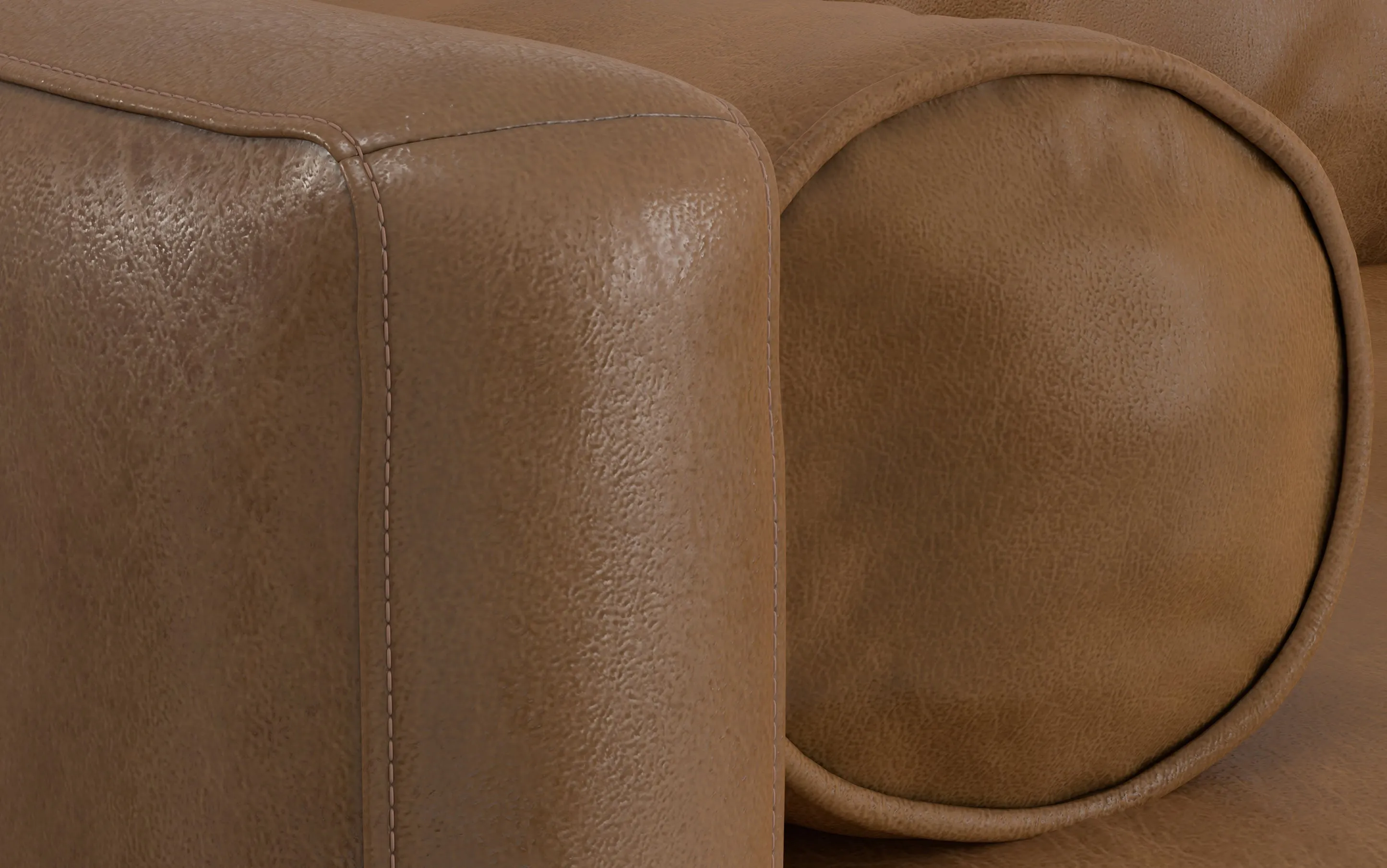 Morrison Sectional in Genuine Leather