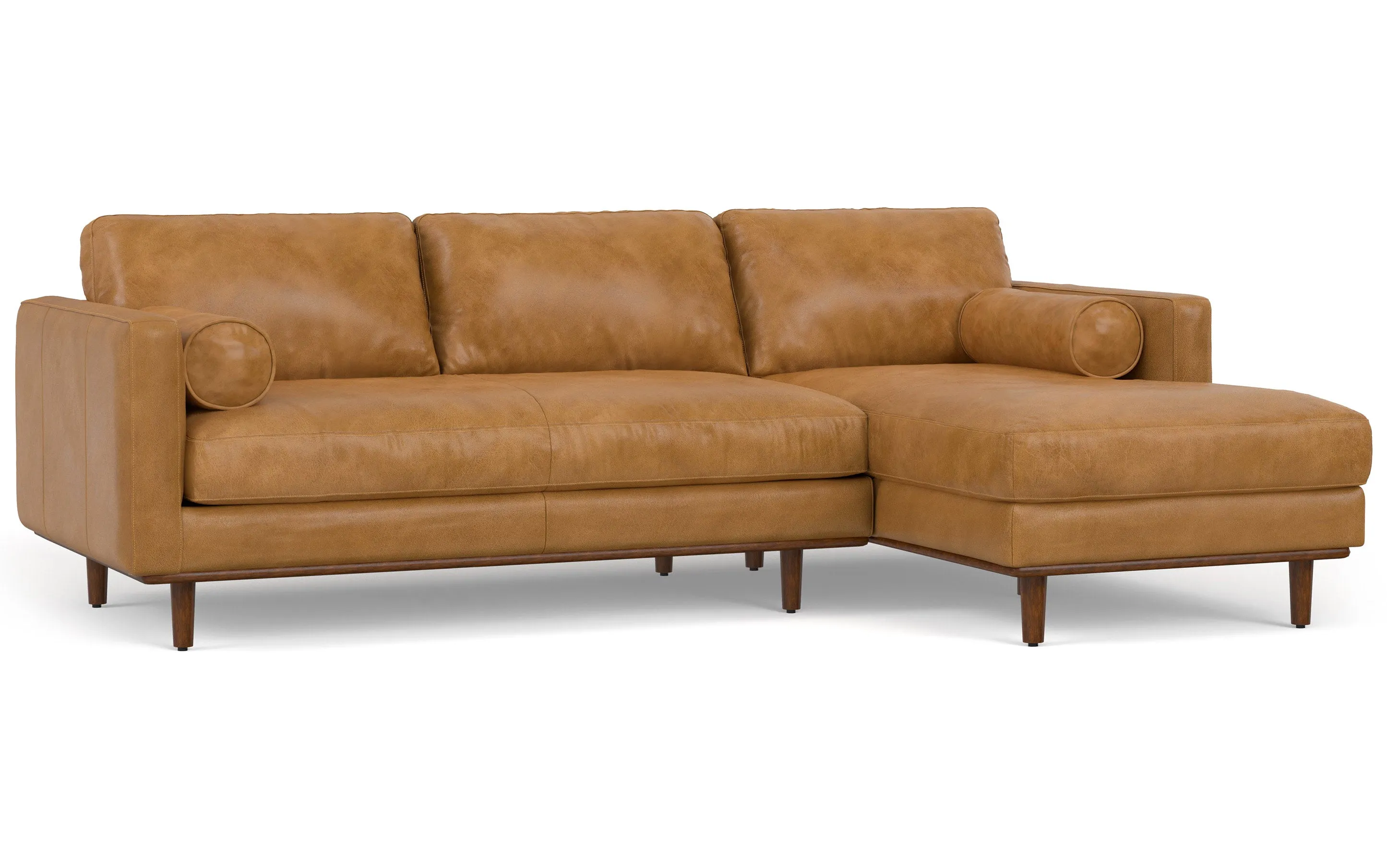 Morrison Sectional in Genuine Leather