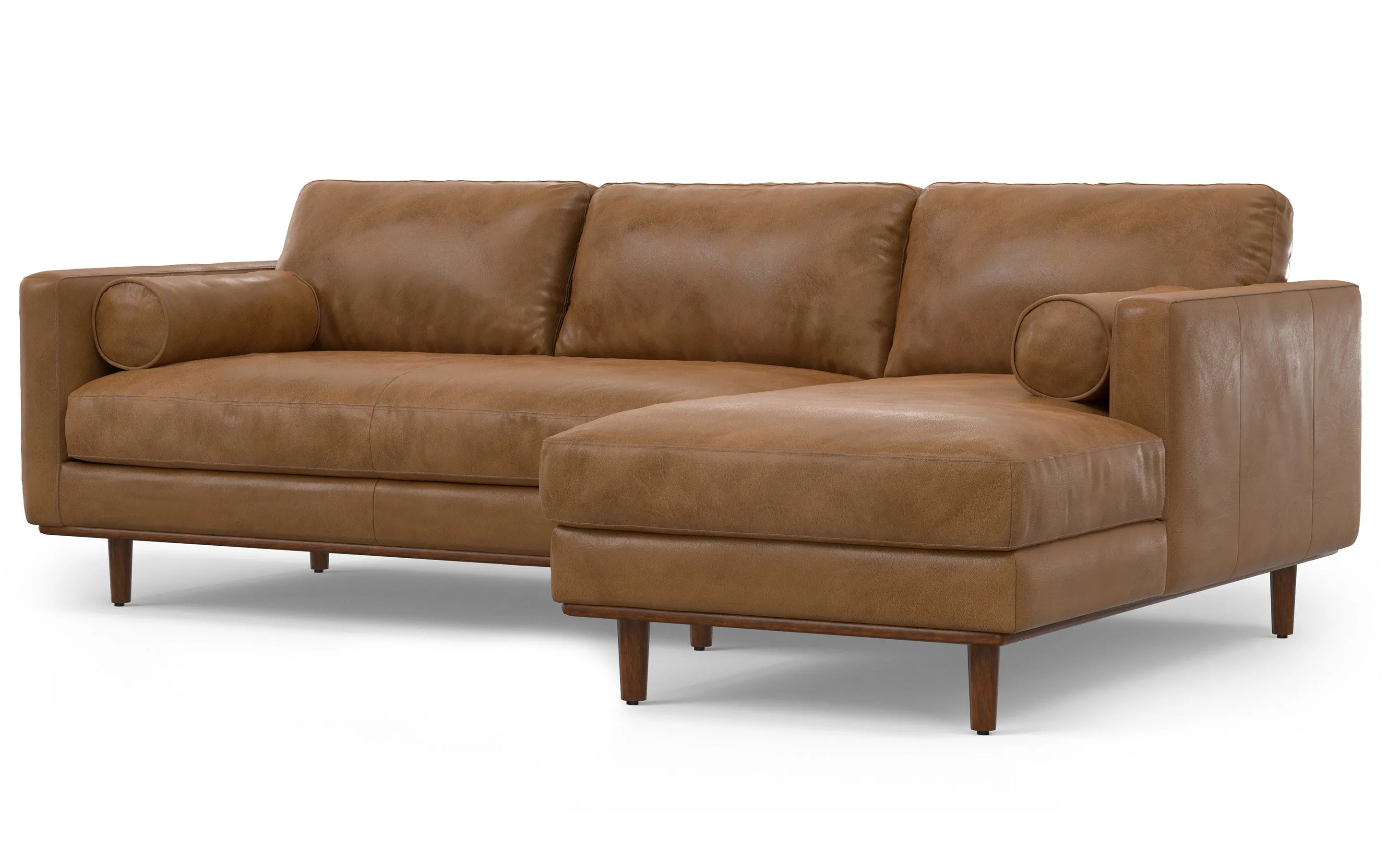 Morrison Sectional in Genuine Leather