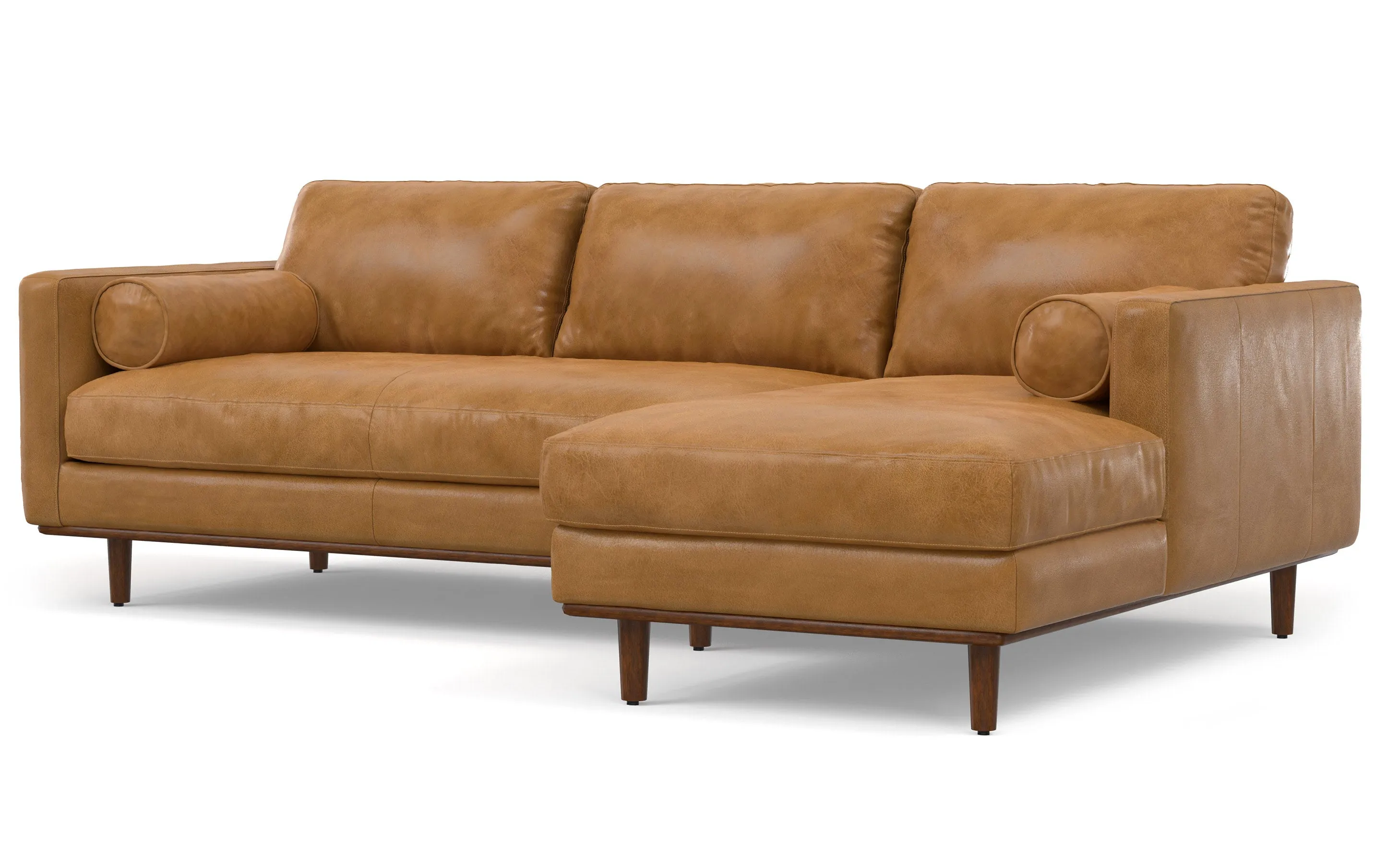 Morrison Sectional in Genuine Leather