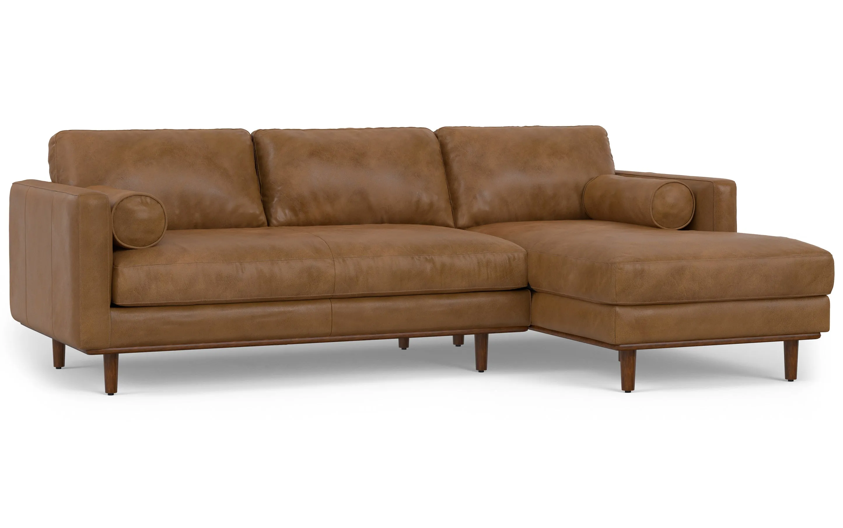 Morrison Sectional in Genuine Leather