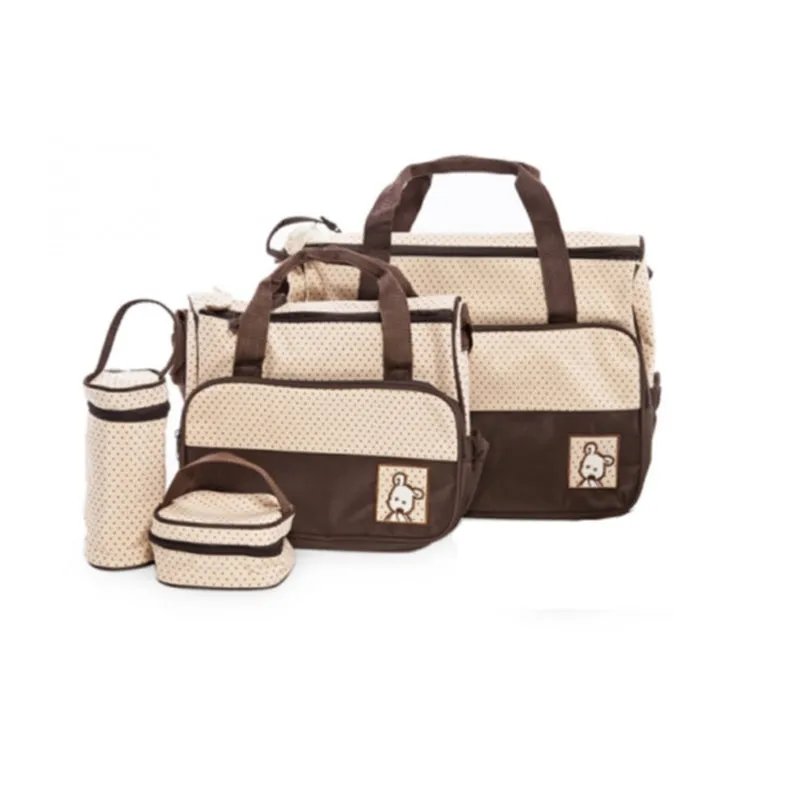 Multi Function Baby Bag Set - Brown