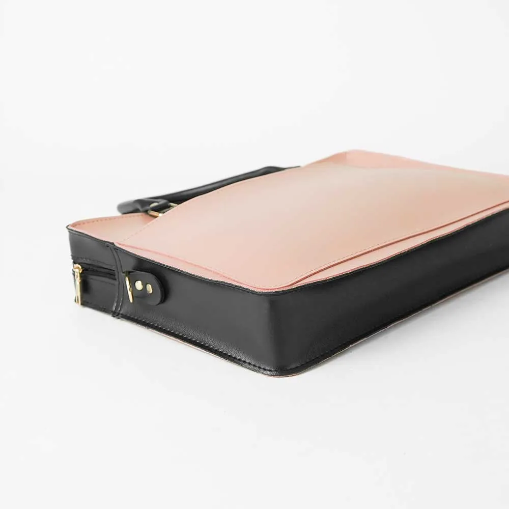 Multi Pockets Laptop Bag (Peach)