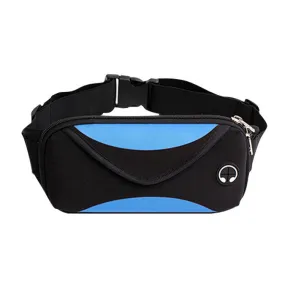 Outdoor Sports Waist Bag Anti-Lost Mobile Phone Bag Running Riding Multifunctional Water Bottle Bag(Dark Blue)