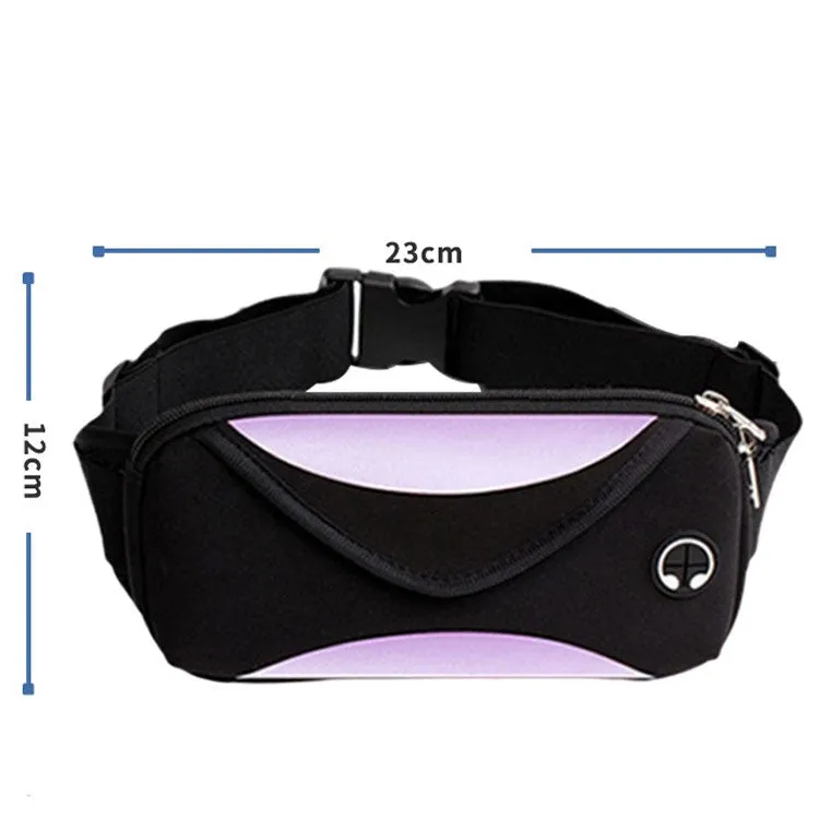 Outdoor Sports Waist Bag Anti-Lost Mobile Phone Bag Running Riding Multifunctional Water Bottle Bag(Dark Blue)