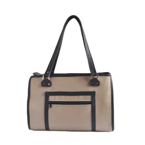 Payton Dog Carrier Handbag - Khaki