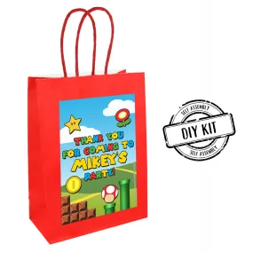 Personalised Super Plumber Bros Party Bags - Pack of 12