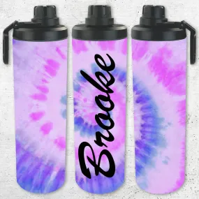 Personalized Tie Dye 30oz Double Walled Stainless Steel Bottle