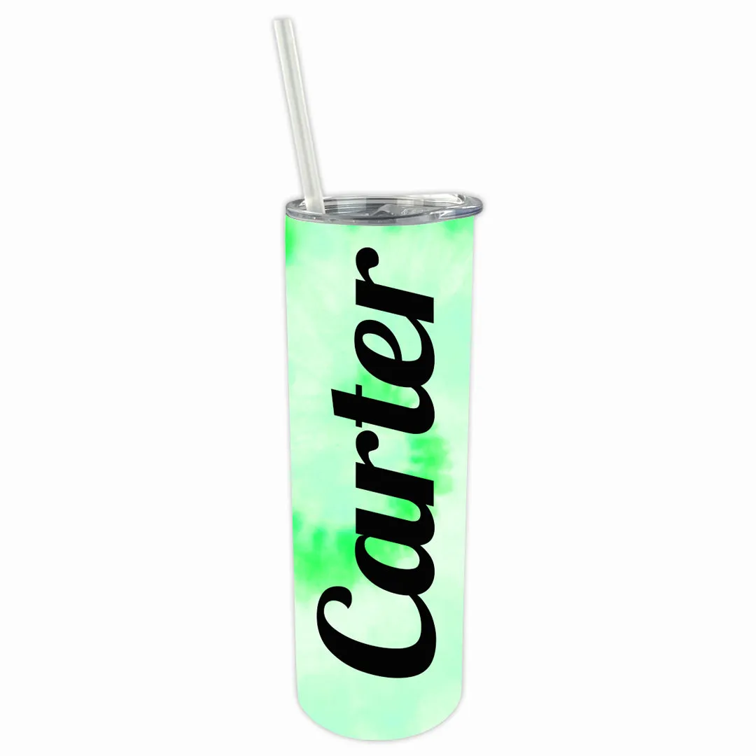 Personalized Tie Dye 30oz Double Walled Stainless Steel Bottle