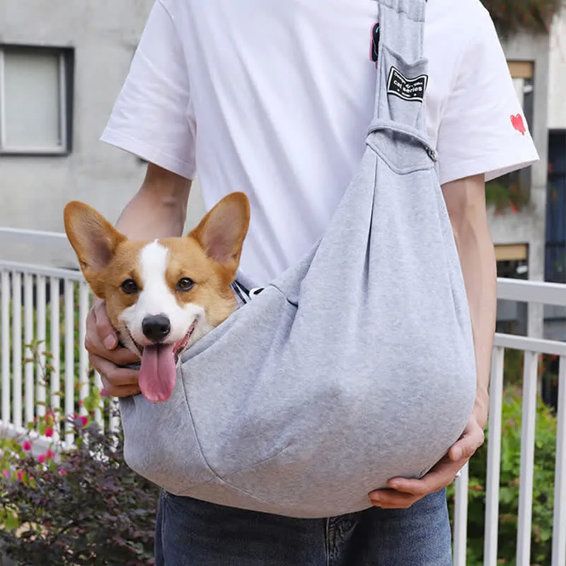 Pet Dog Strap Handbag Outdoor Travel Hands-free Soft Sling Messenger