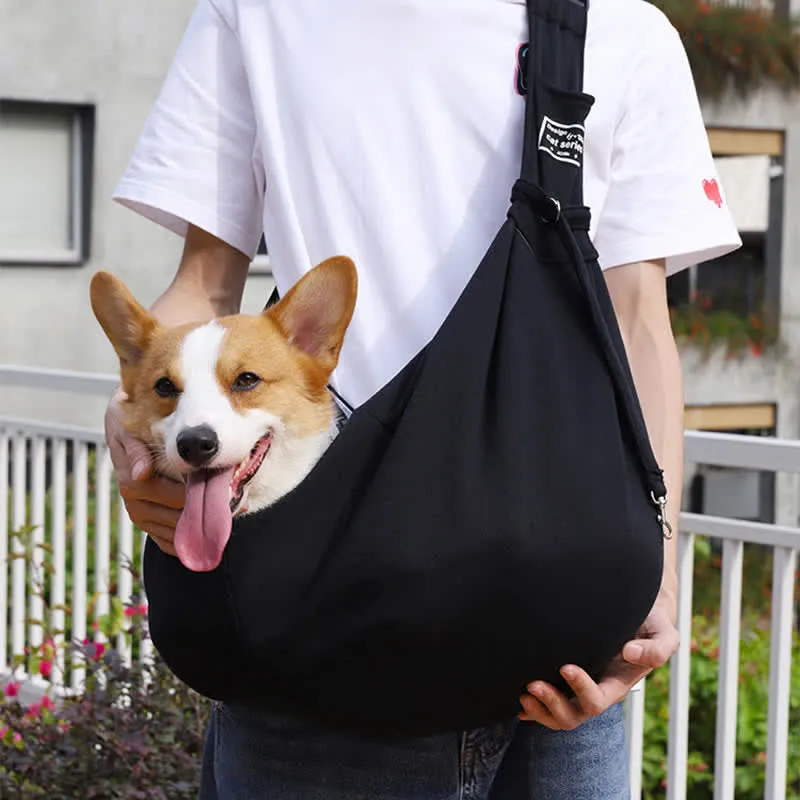 Pet Dog Strap Handbag Outdoor Travel Hands-free Soft Sling Messenger