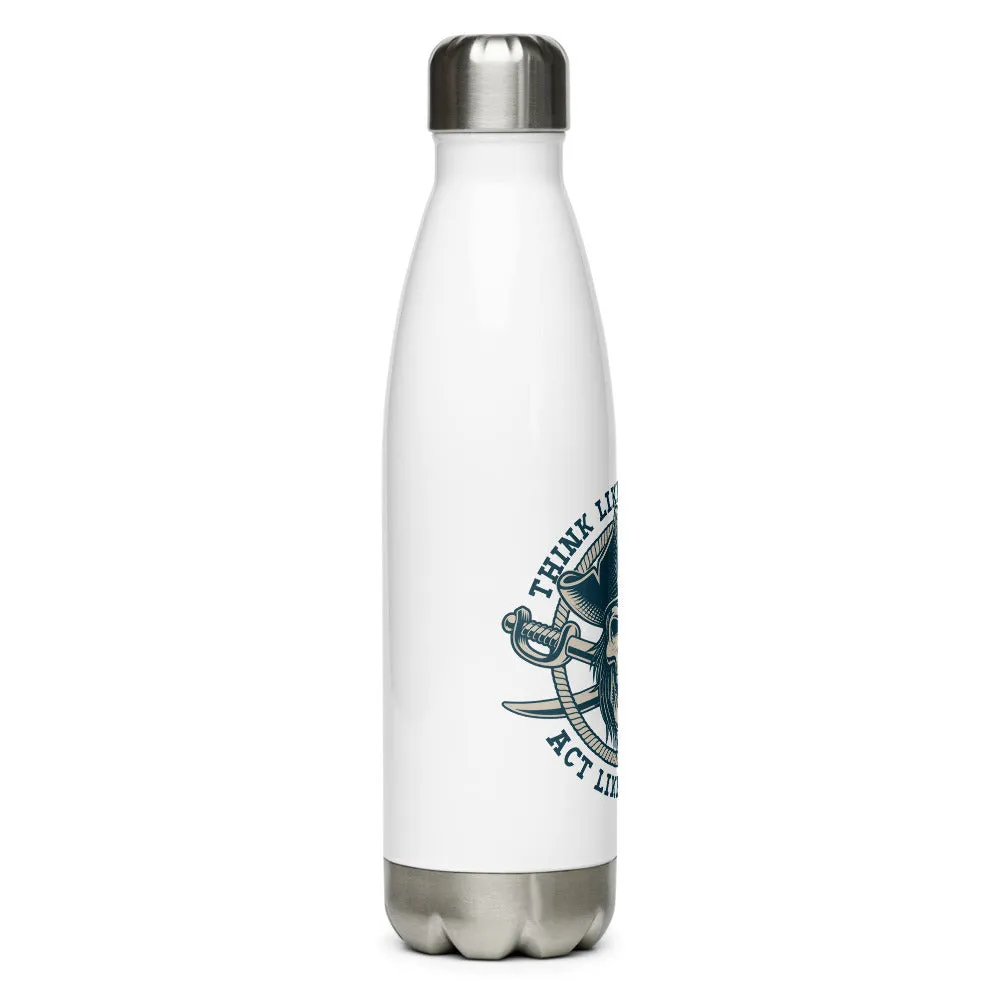 Pirate Skull Stainless Steel Water Bottle