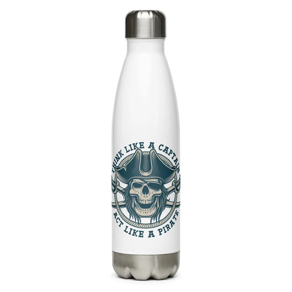 Pirate Skull Stainless Steel Water Bottle