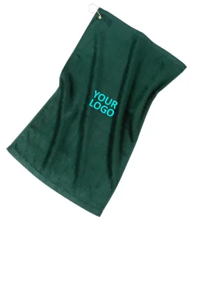 Port Authority Grommeted Branded Golf Towels, Hunter