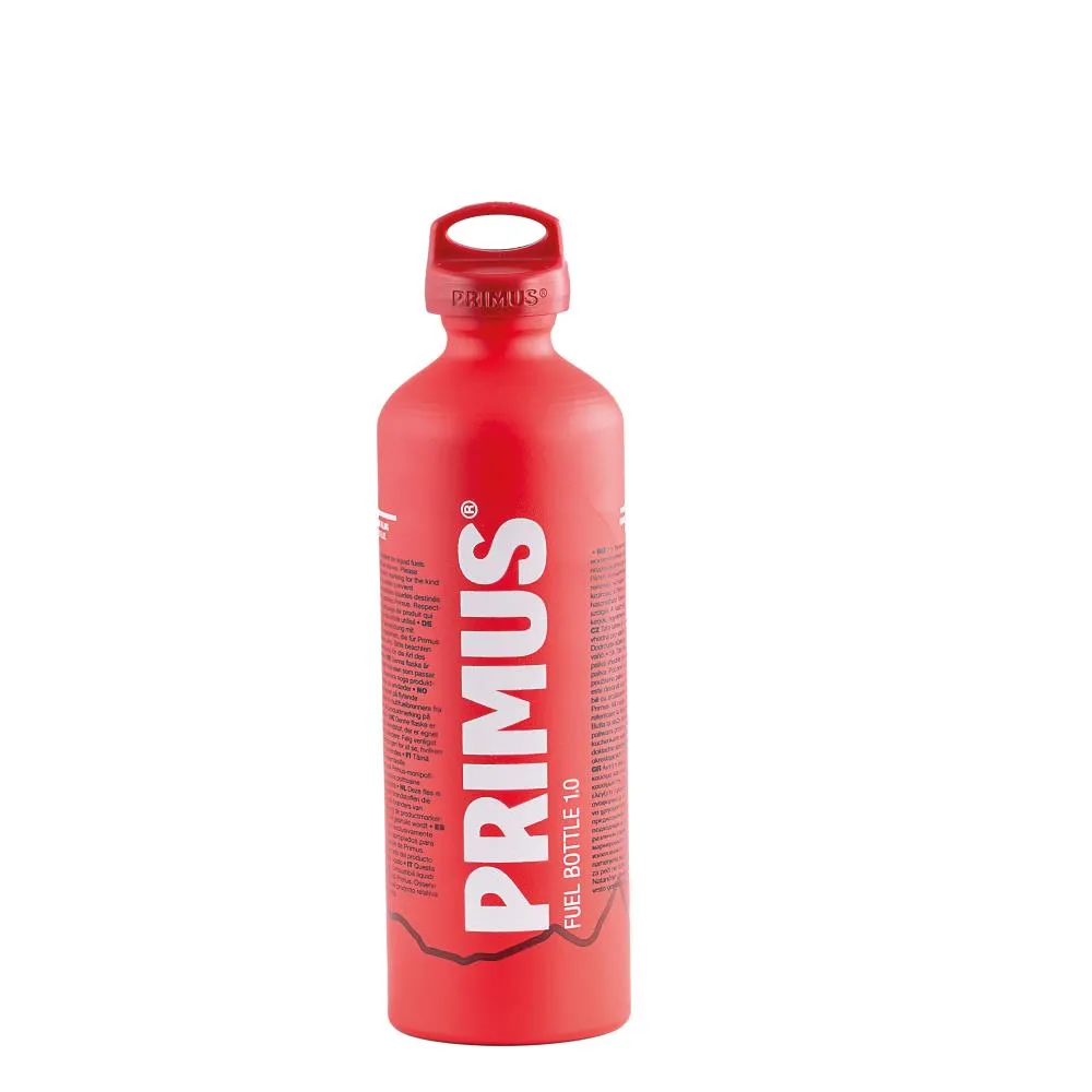 Primus Gasoline Motorcycle Fuel Bottle 1 Litre Emergency Petrol Can - Red