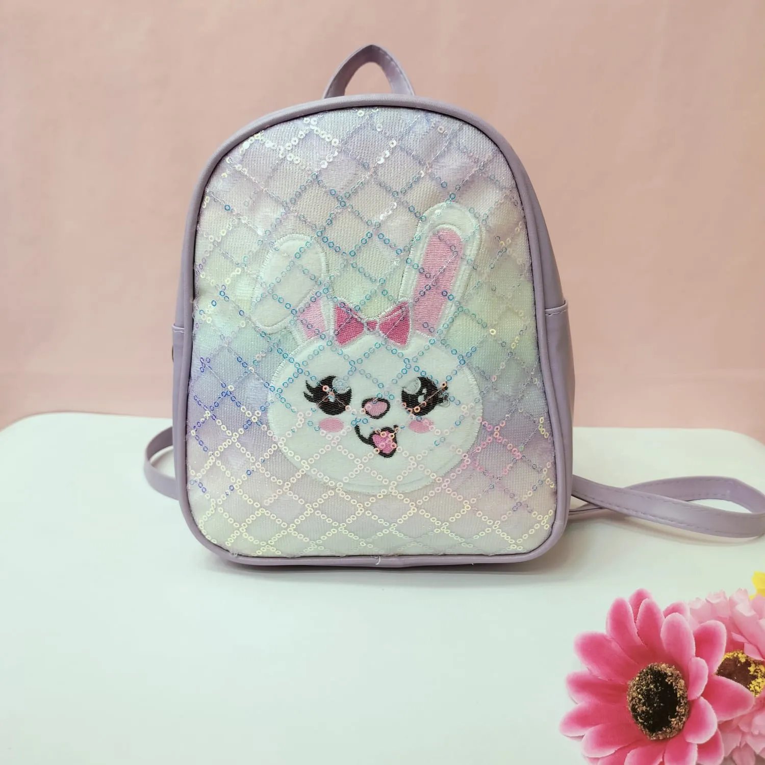 Printed Rabbit Mini Backpack.