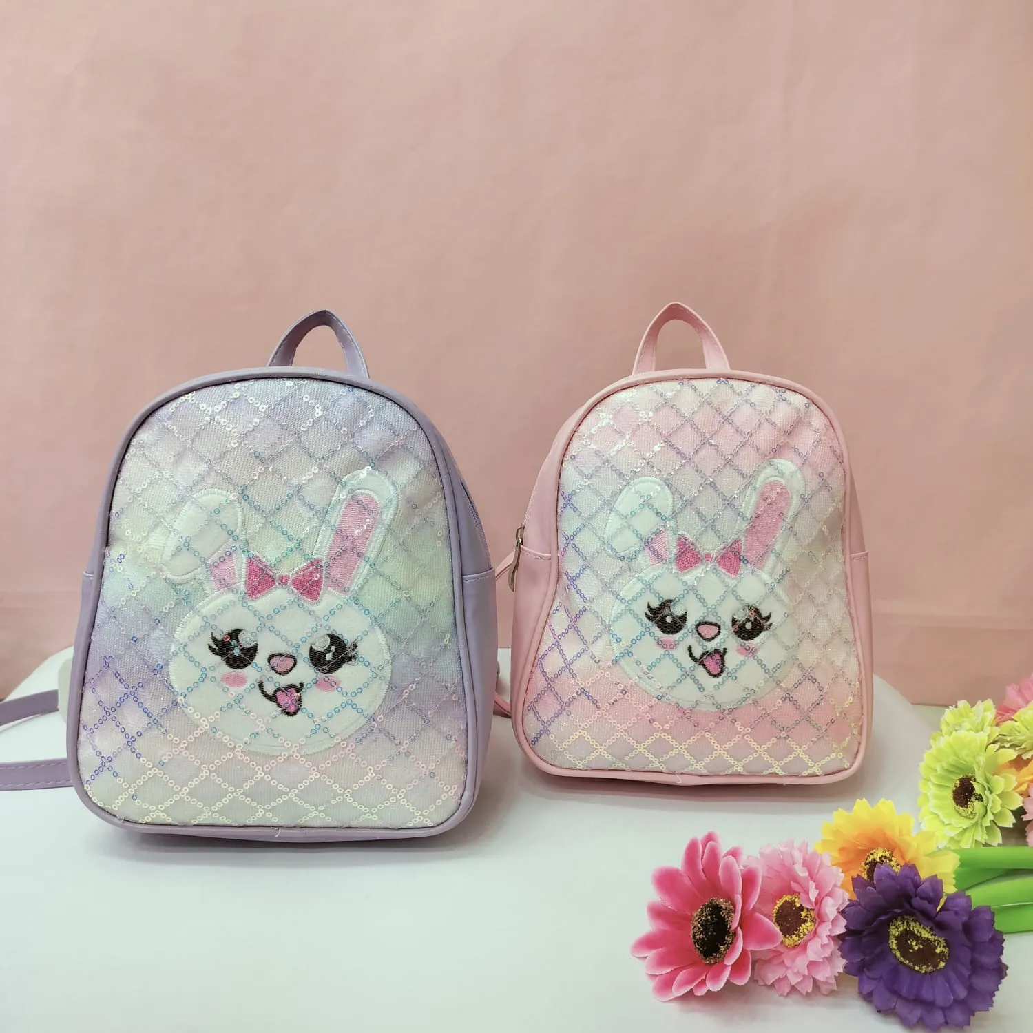 Printed Rabbit Mini Backpack.