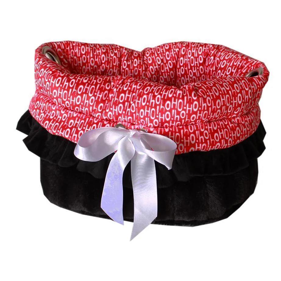 Reversible Snuggle Bug Dog Carrier Santa Says