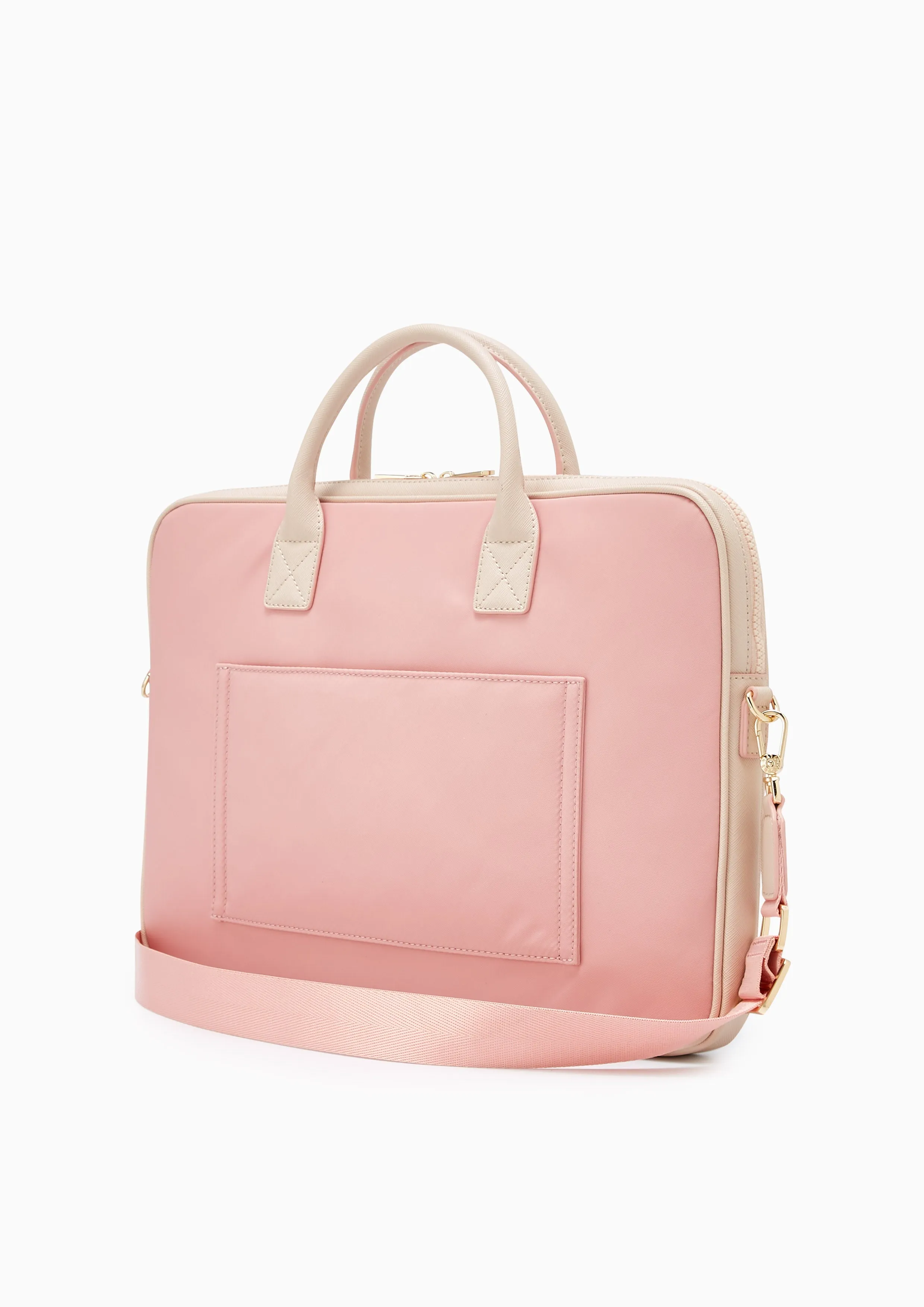 Roslyn Nylon Laptop Briefcase Light Pink