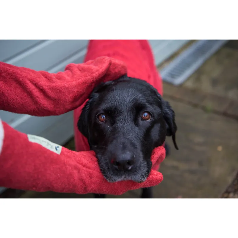 Ruff and Tumble Drying Mitts - Red