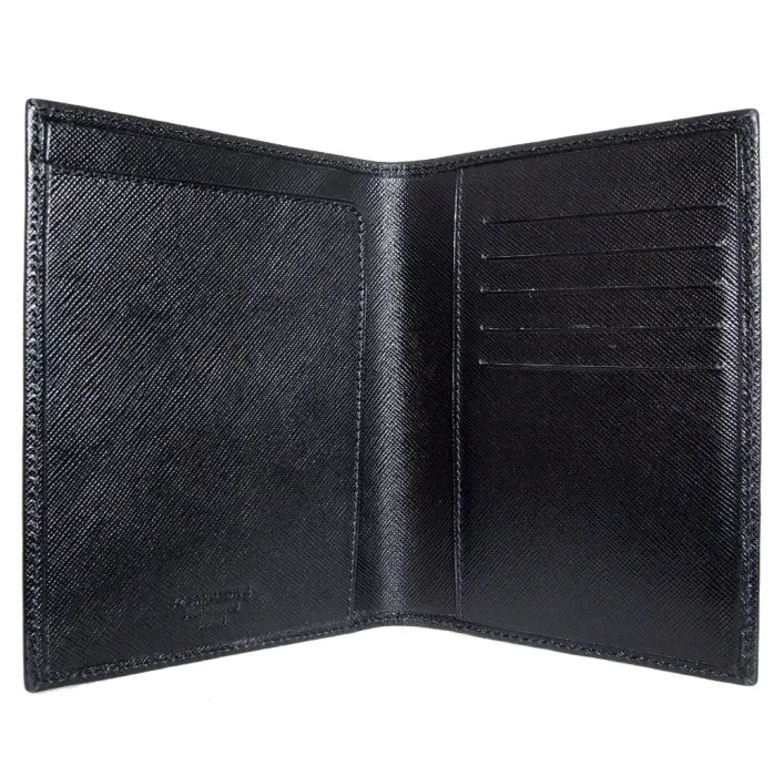 Saffiano Passport Sleeve Black