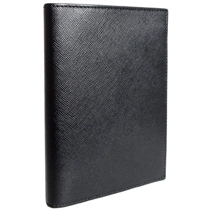 Saffiano Passport Sleeve Black