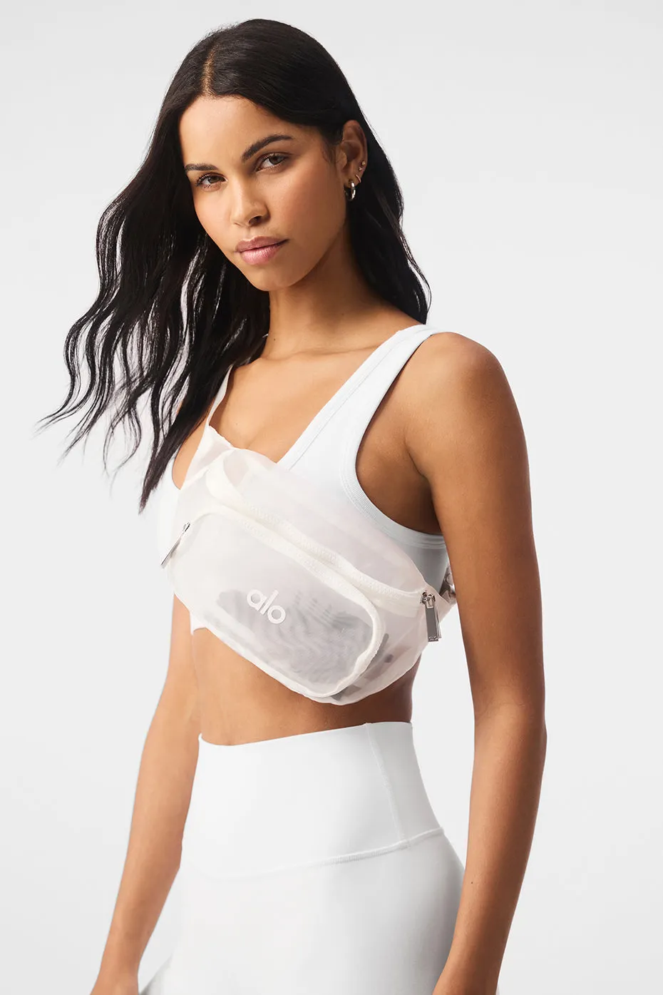 Sheer Fanny Pack - White