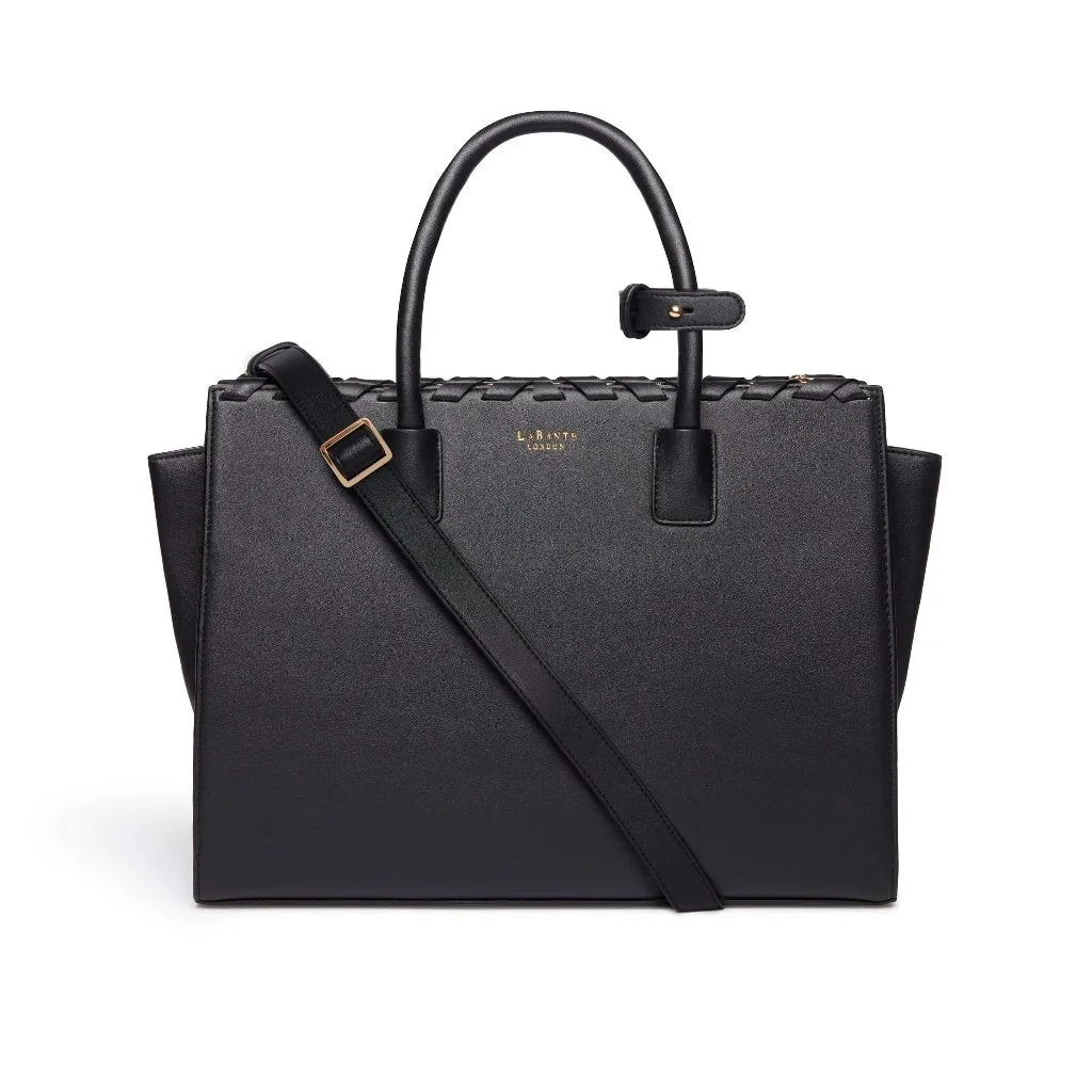 Sheila Vegan Laptop Bag - Black